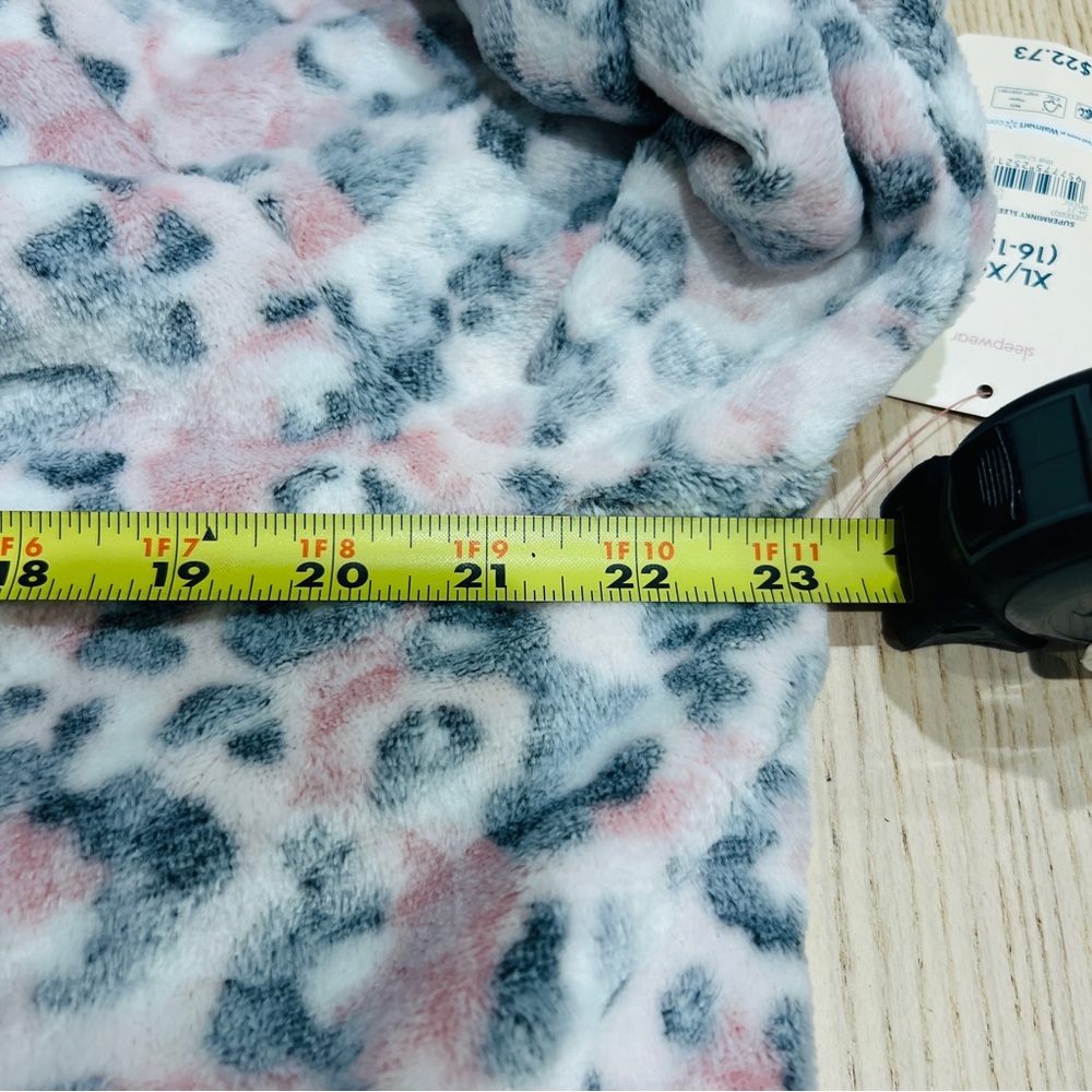 Secret Treasures Womens Superminky sleep Robe soft pink leopard size XL 16-18 - Picture 14 of 15